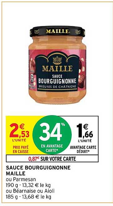 sauce bourguignonne maille