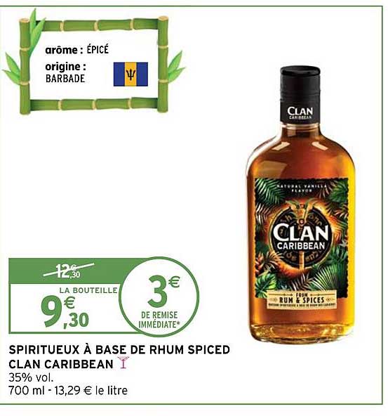 spiritueux à base de rhum spiced clan caribbean