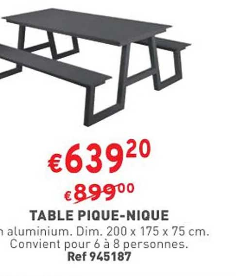 table pique-nique