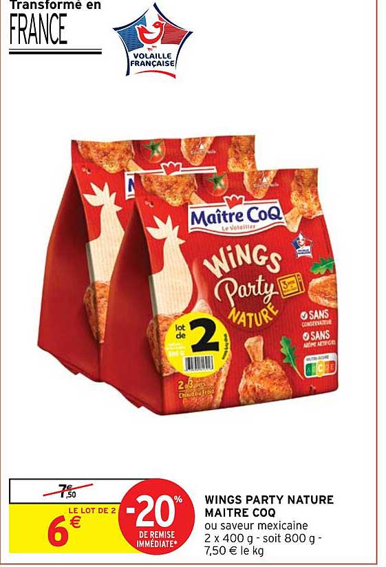 wings party nature maître coq