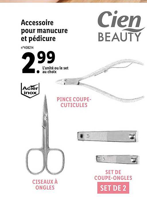 accessoire pour manucure et pédicure cien beauty