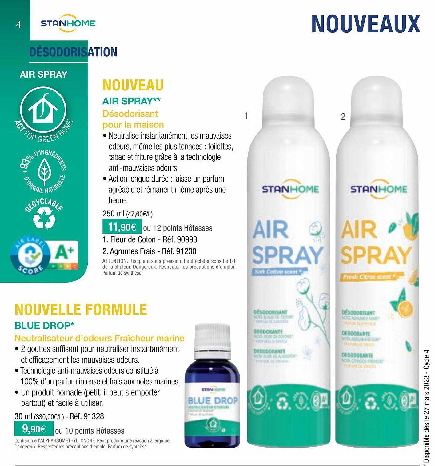 air spray, blue drop