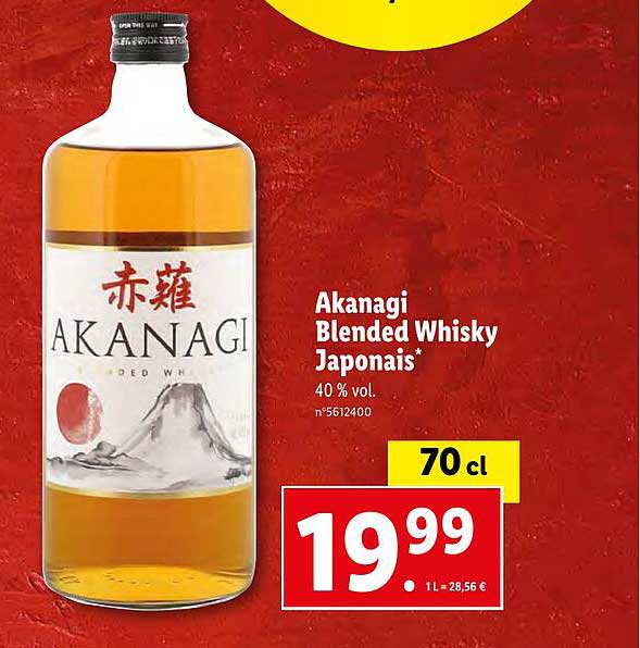 Akanagi Blended Whisky Japonais