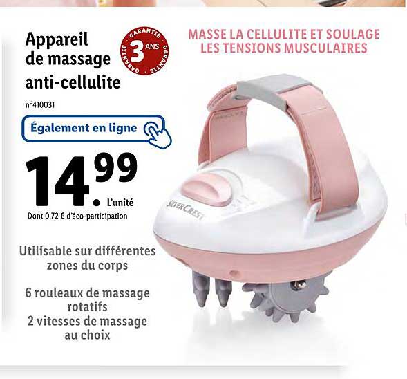 appareil de massage anti-cellulite silvercrest