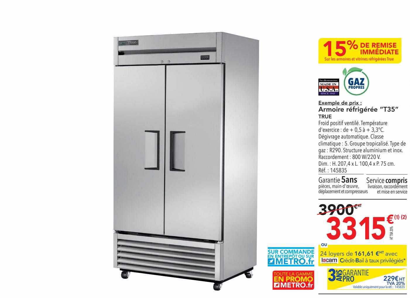 Armoire Réfrigérée "t35" True