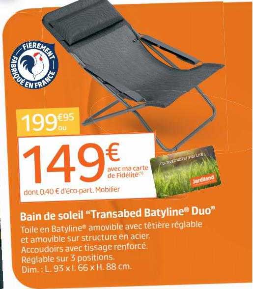 bain de soleil "transabed batyline duo"