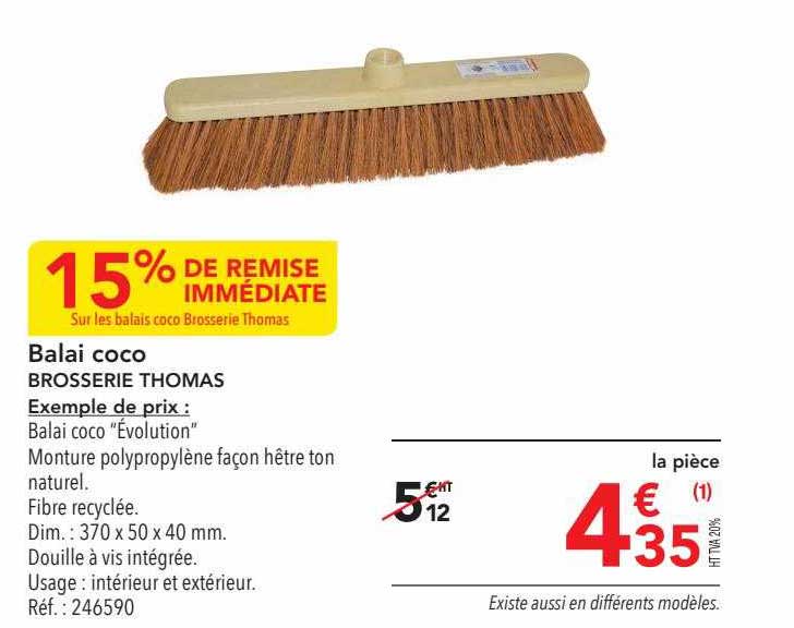 Balai Coco Brosserie Thomas