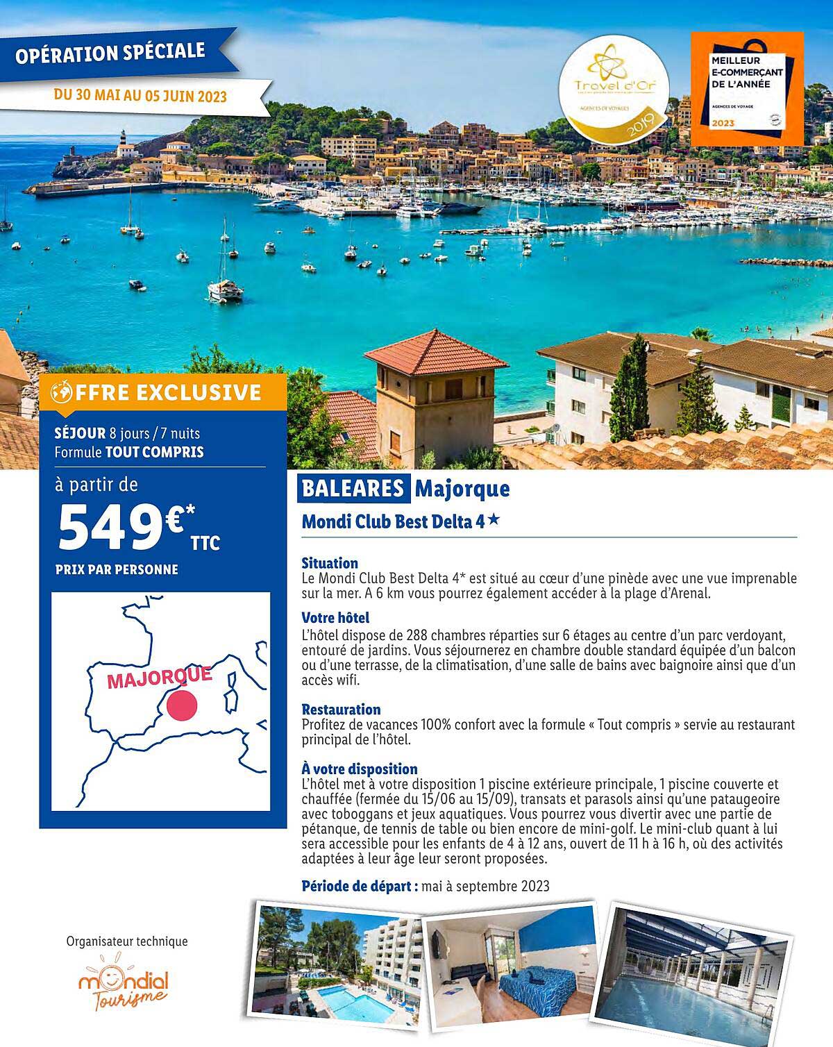 Baleares Majorque : Mondi Club Best Delta 4*