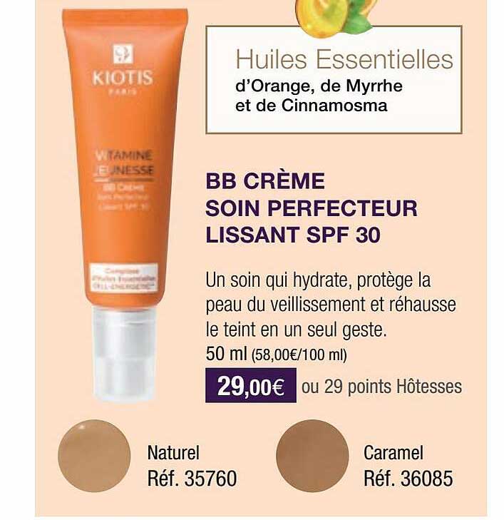 bb crème soin perfecteur lissant spf 30 kiotis