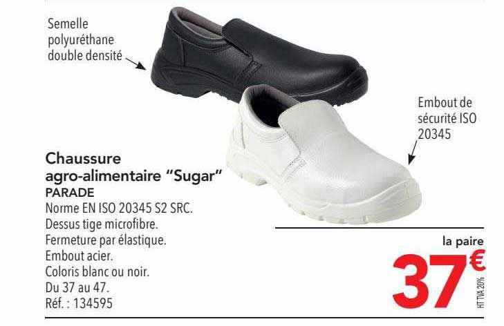 chaussure agro-alimentaire "sugar" parade
