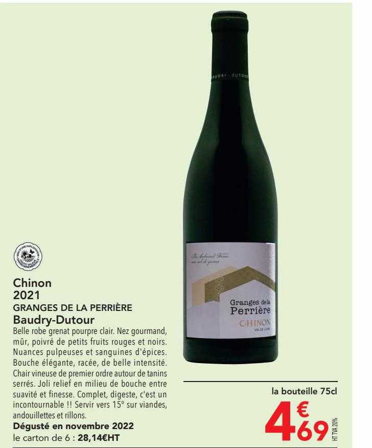 chinon 2021 granges de la perrière baudry-dutour