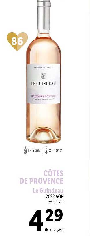côtes de provence le guindeau
