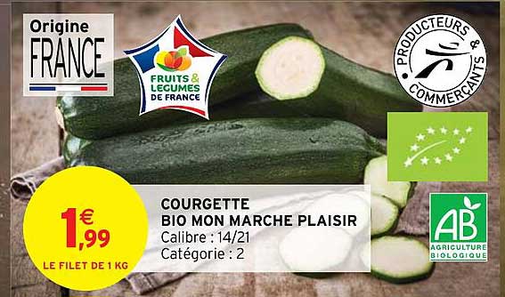 courgette bio mon marché plaisir