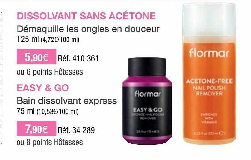 dissolvant sans acétone, easy & go