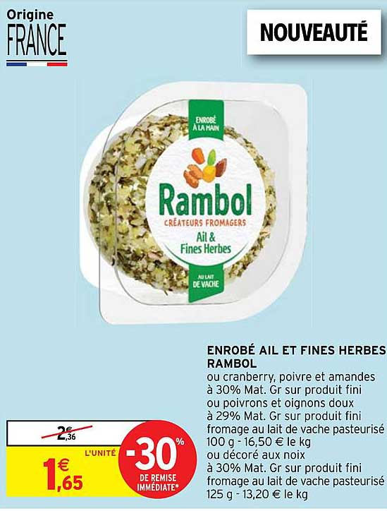 enrobé ail et fines herbes rambol