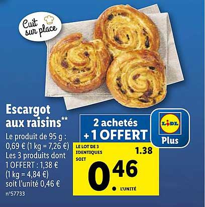 Escargot Aux Raisins