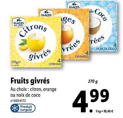 fruits givrés