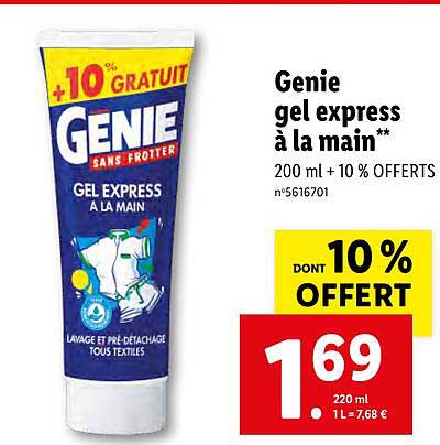 Genie Gel Express à La Main