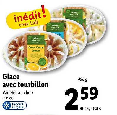 glace avec tourbillon