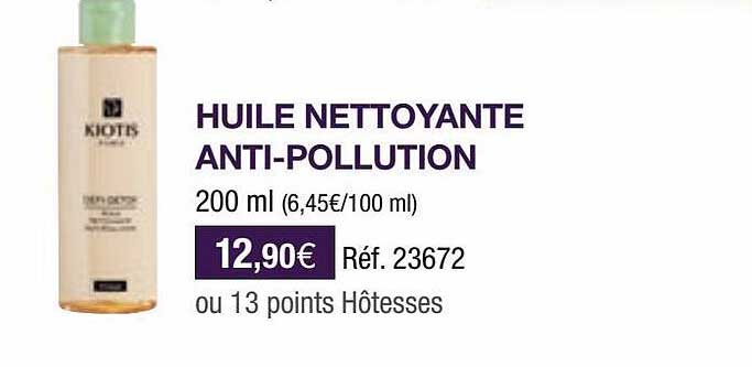 huile nettoyante anti-pollution kiotis