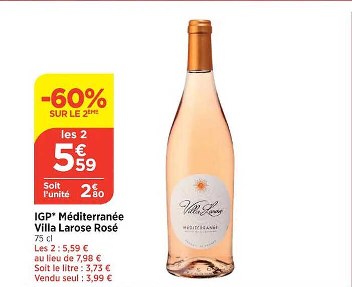 igp méditerranée villa larose rosé