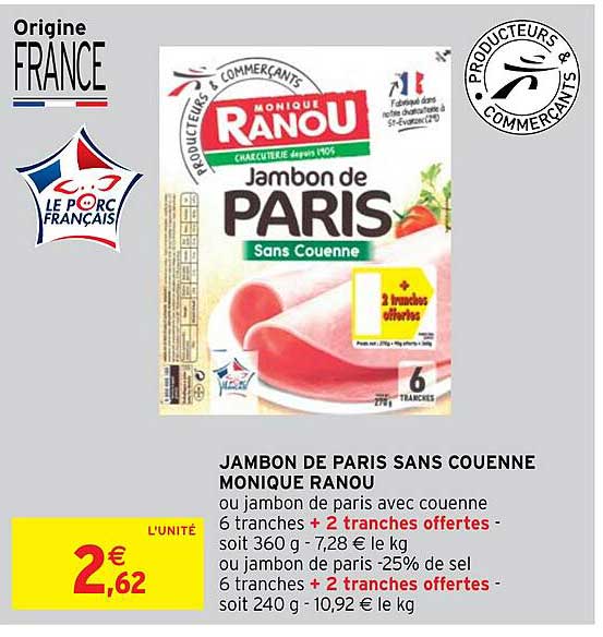 jambon de paris sans couenne monique ranou