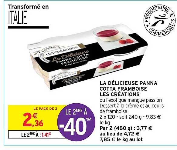 la délicieuse panna cotta framboise les créations