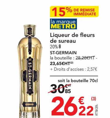 liqueur de fleurs de sureau st-germain