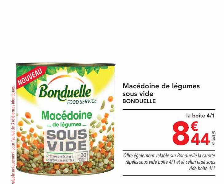 Macédoine De Légumes Sous Vide Bonduelle