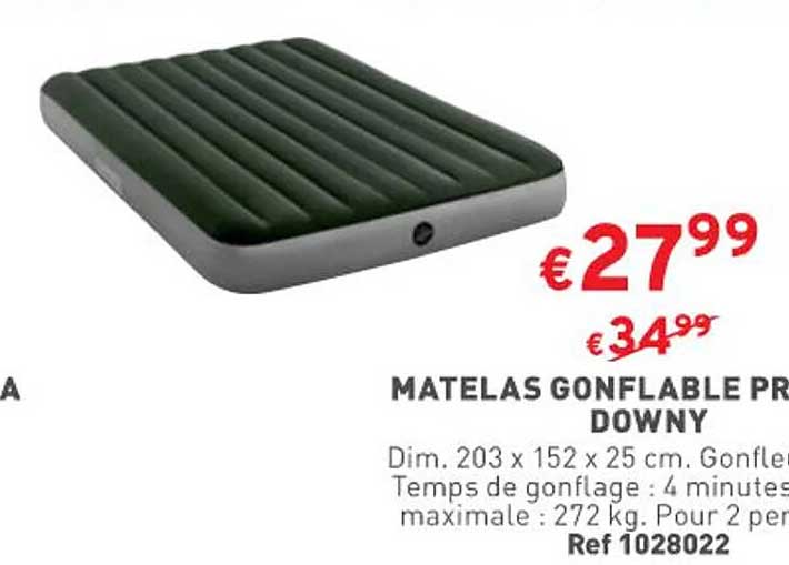 matelas gonflable prestige downy