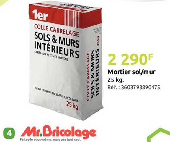 mortier sol-mur