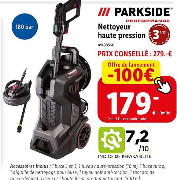 Nettoyeur Haute Pression Parkside