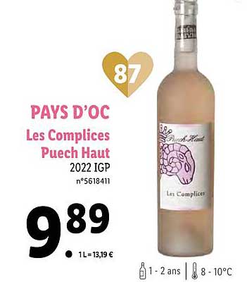 pays d'oc les complices puech haut