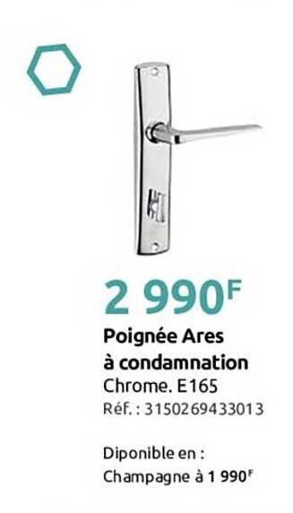 poignée ares à condamnation