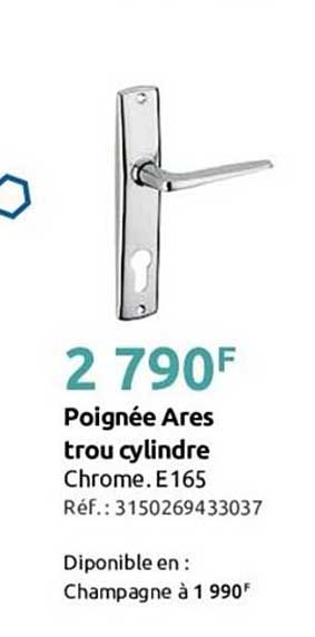 poignée ares trou cylindre