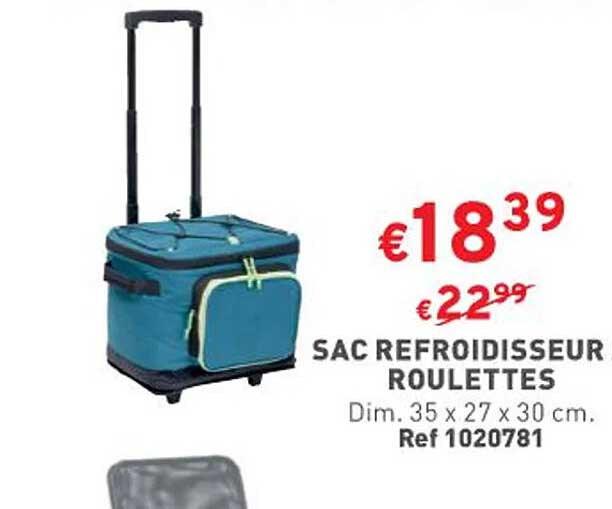 sace refroidisseur roulettes