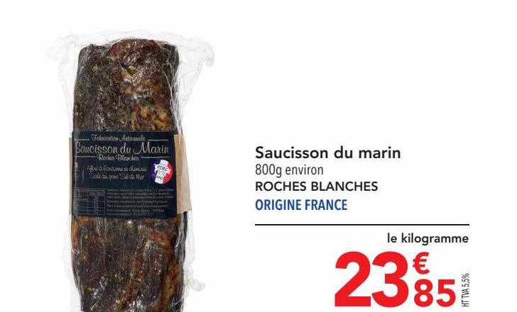 saucisson du marin roches blanches