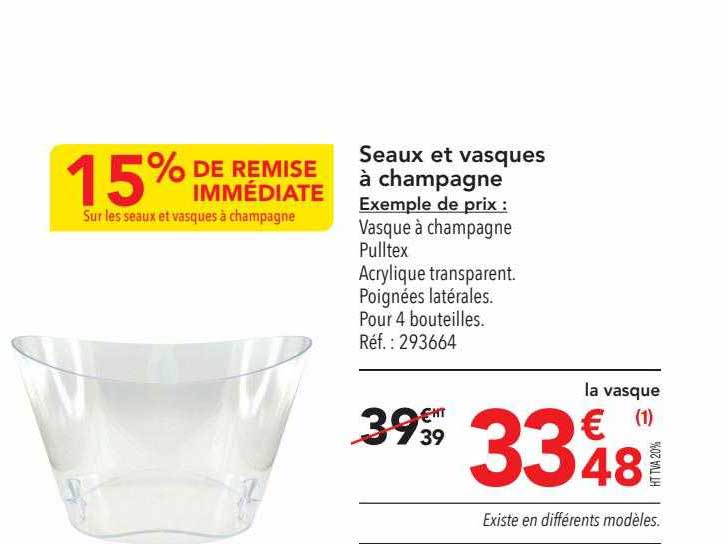 seaux et vasques à champagne