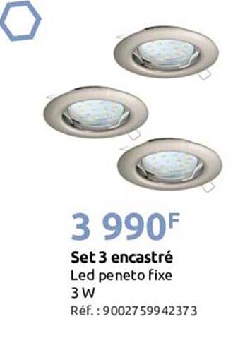 set 3 encastré