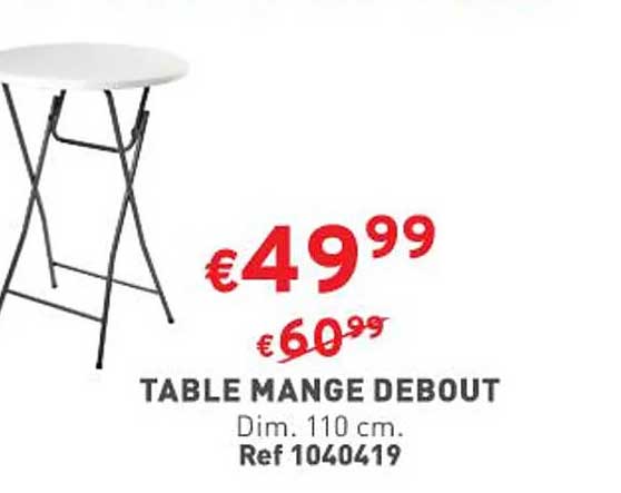 table mange debout