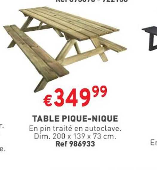 table pique-nique
