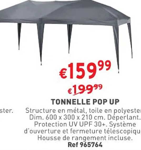 Tonnelle Pop Up