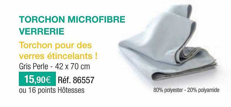 Torchon Microfibre Verrerie