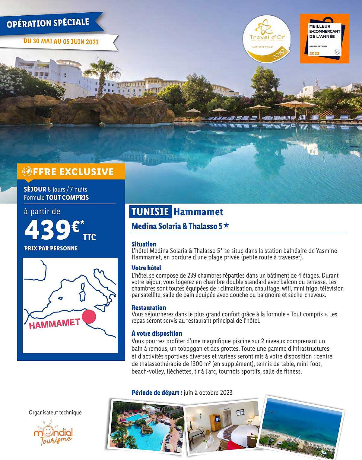 tunisie hammamet : medina solaria & thalasso 5*