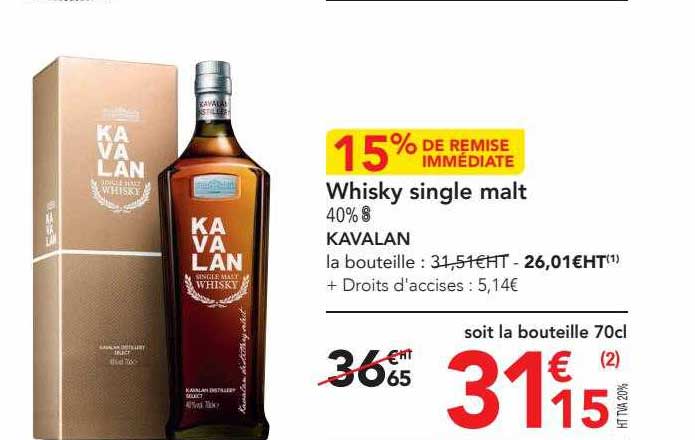 whisky single malt kavalan