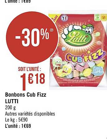bonbons cub fizz lutti