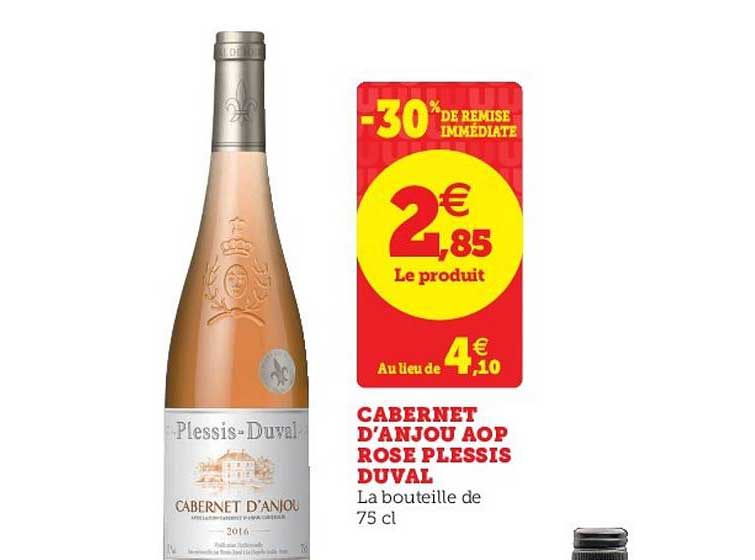 Cabernet D'anjou Aop Rose Plessis Duval -30% De Remise Immédiate
