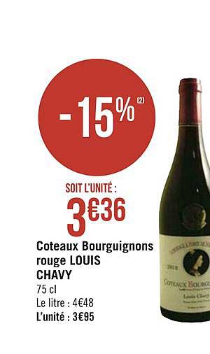 coteaux bourguignons rouge louis chavy