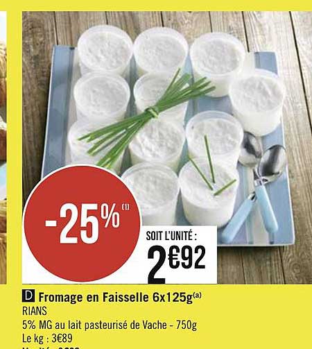 Fromage En Faisseslle 6x125g