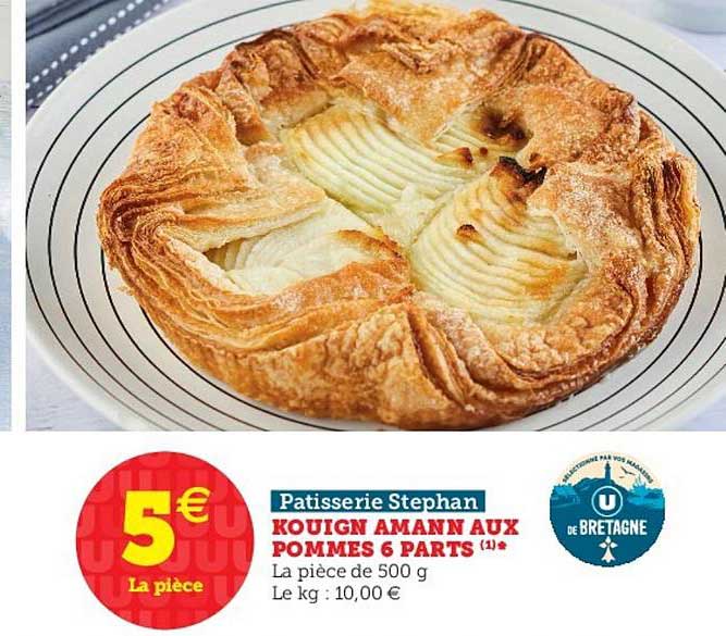 Kouign Amann Nature 6 Parts Patisserie Stephan